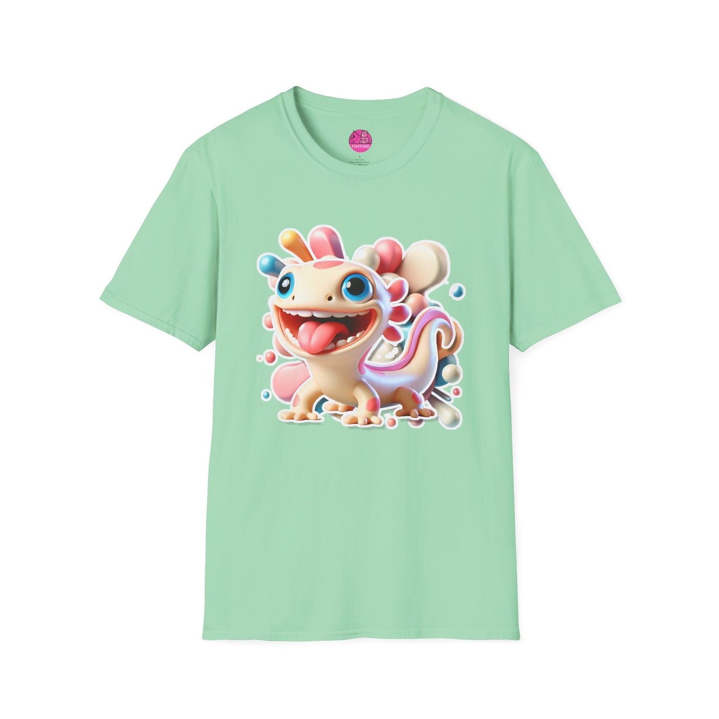 Gordon Gekko T-Shirt – The Lively Lizard with a Big Personality! - Unisex Softstyle Tee