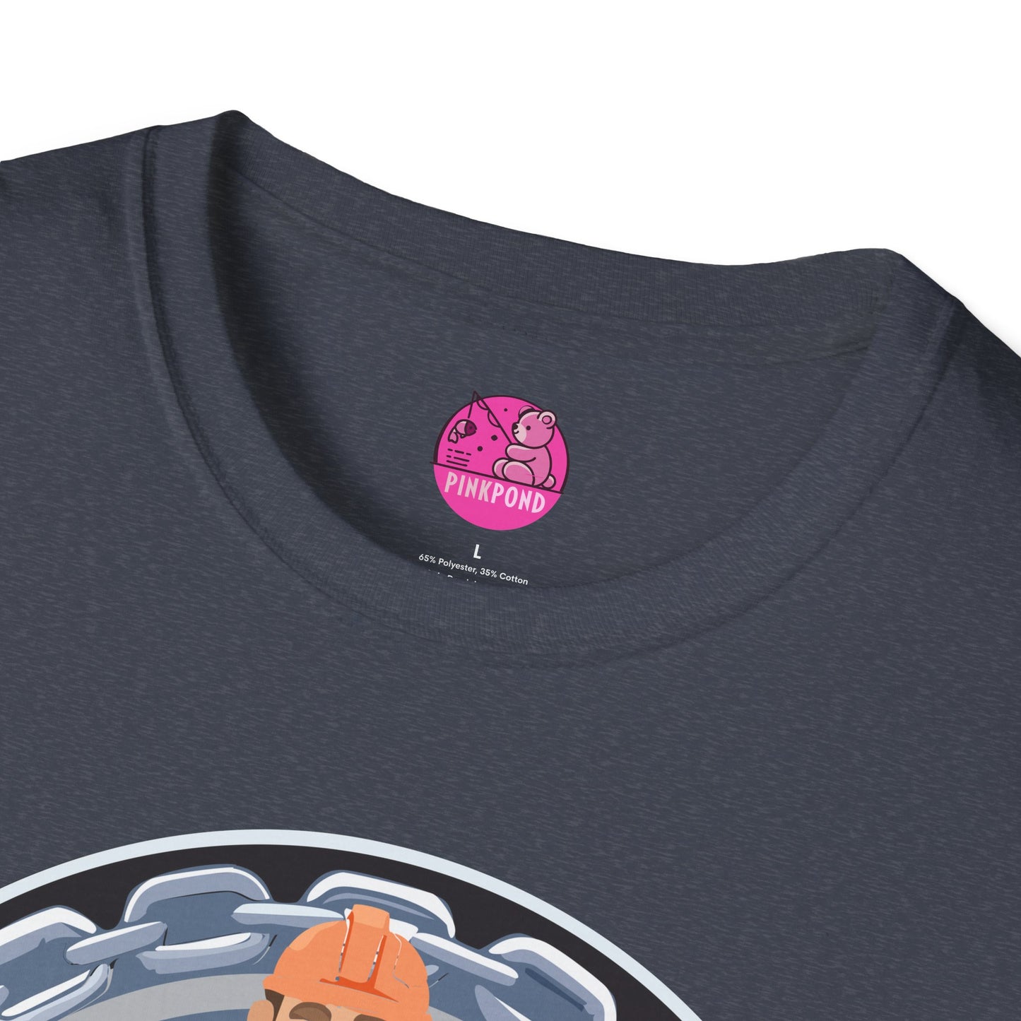 Construction Worker Bear  Graphic T-Shirt