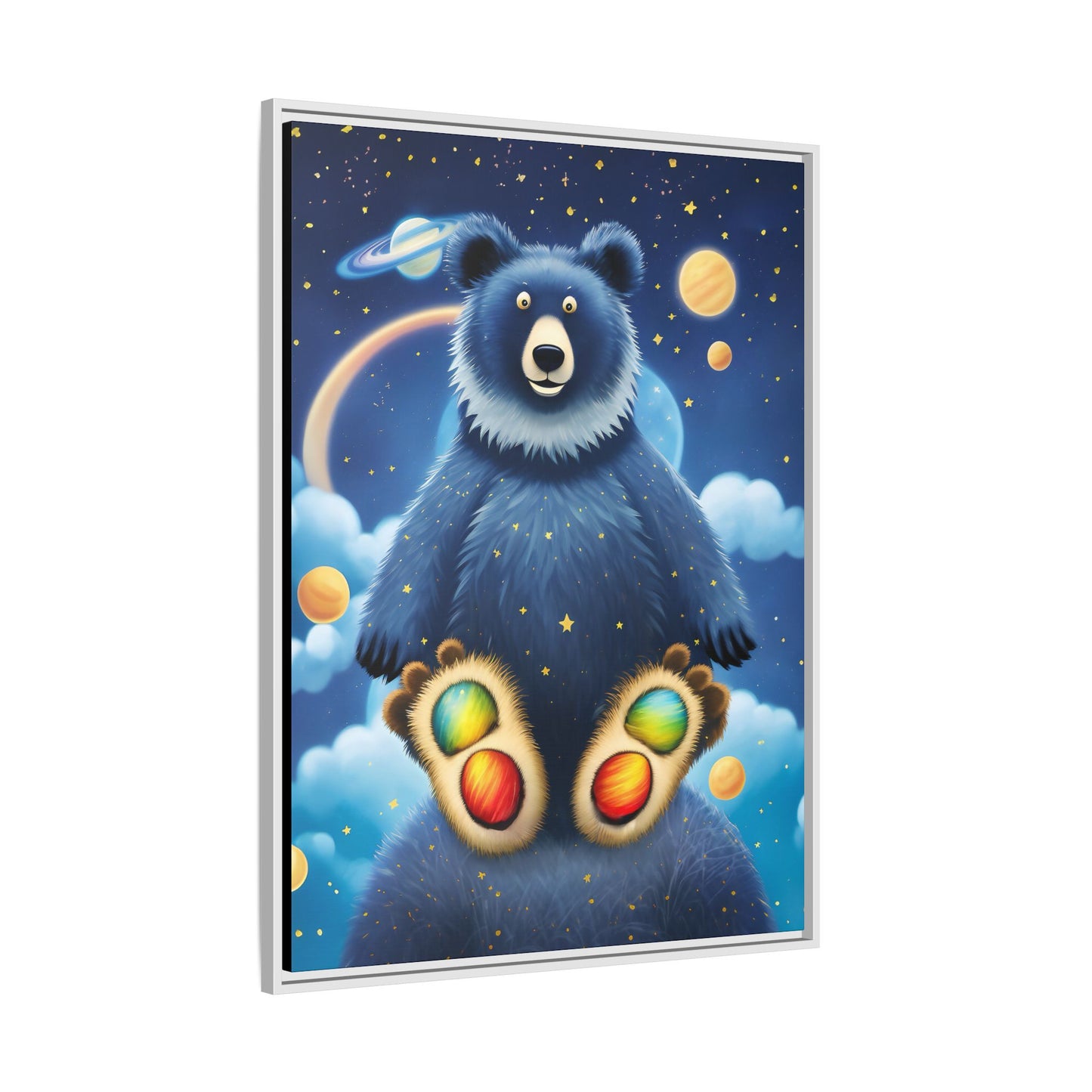 'Cosmic Pawprints' by Andrew McCarter - Canvas Art