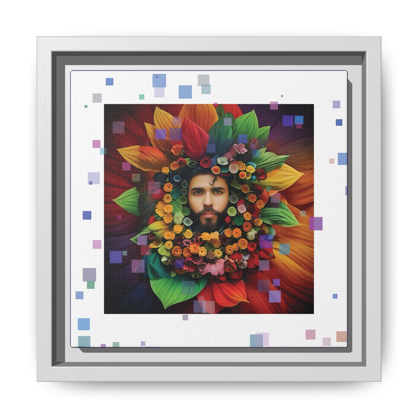 'Flourish: The Modern Green Man' canvas print By Andrew McCarter