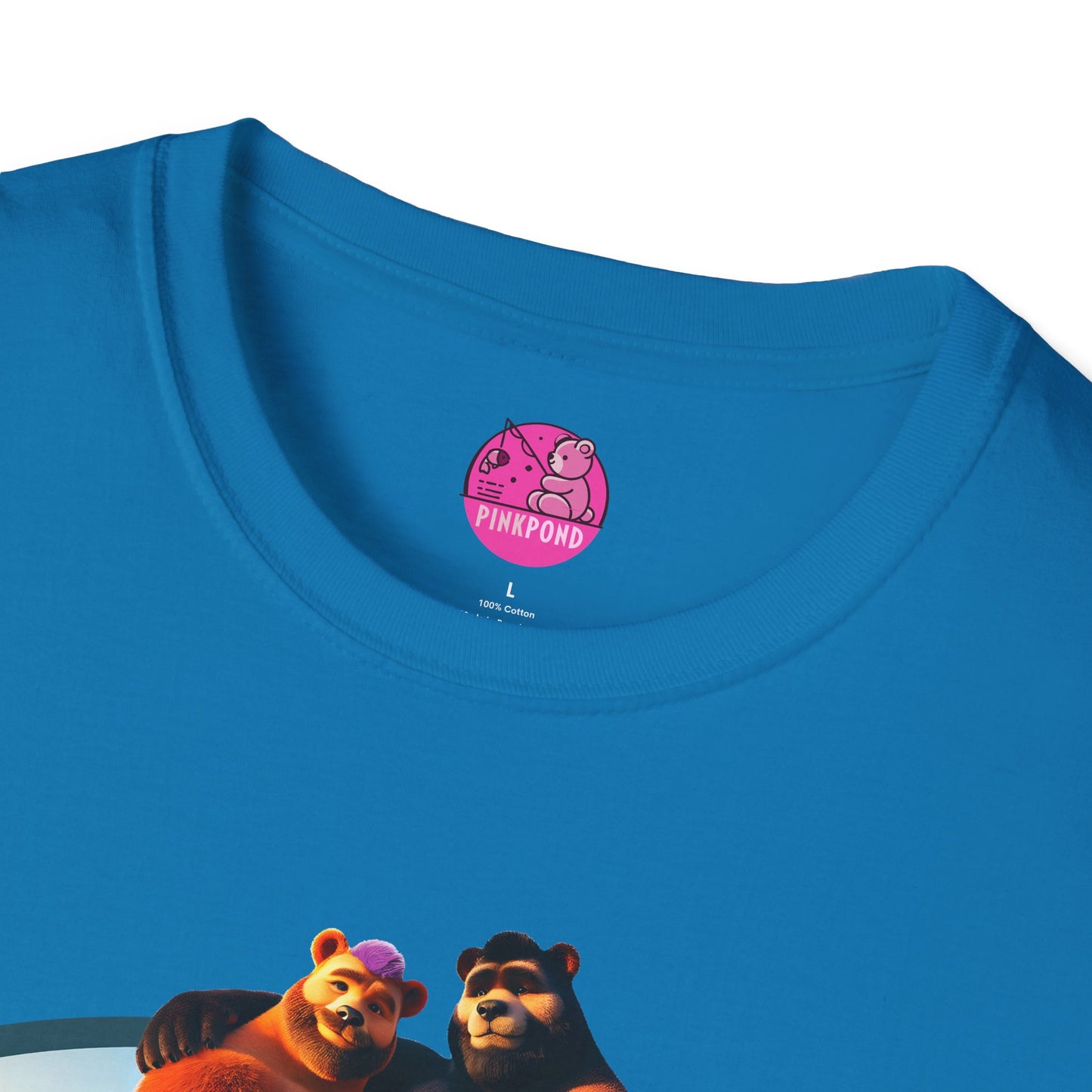 Beach Life Bears Unisex T-Shirt - Mikey & Max Tee by PinkPond