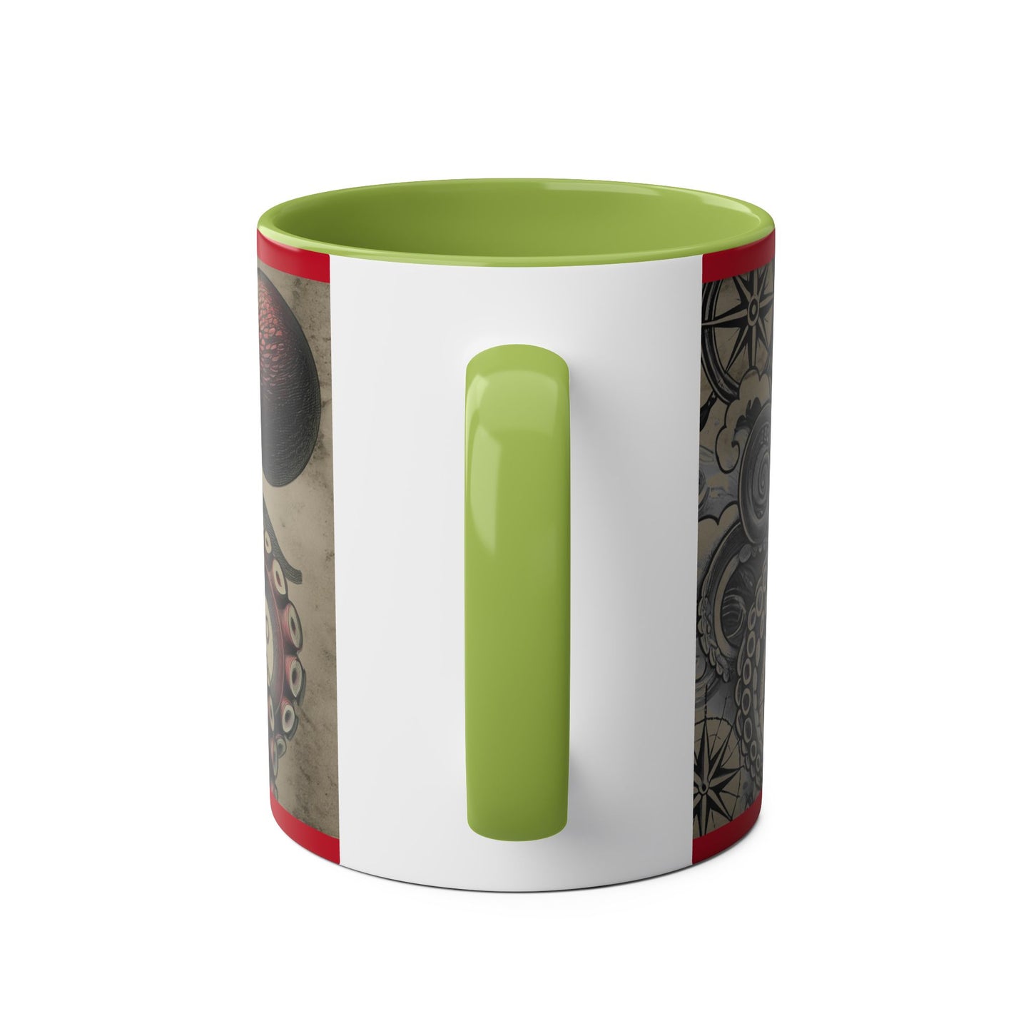 11oz Coffee Mug - PinkPond Nautical Octopus Design - Ocean Lover and Tattoo Enthusiast Gift