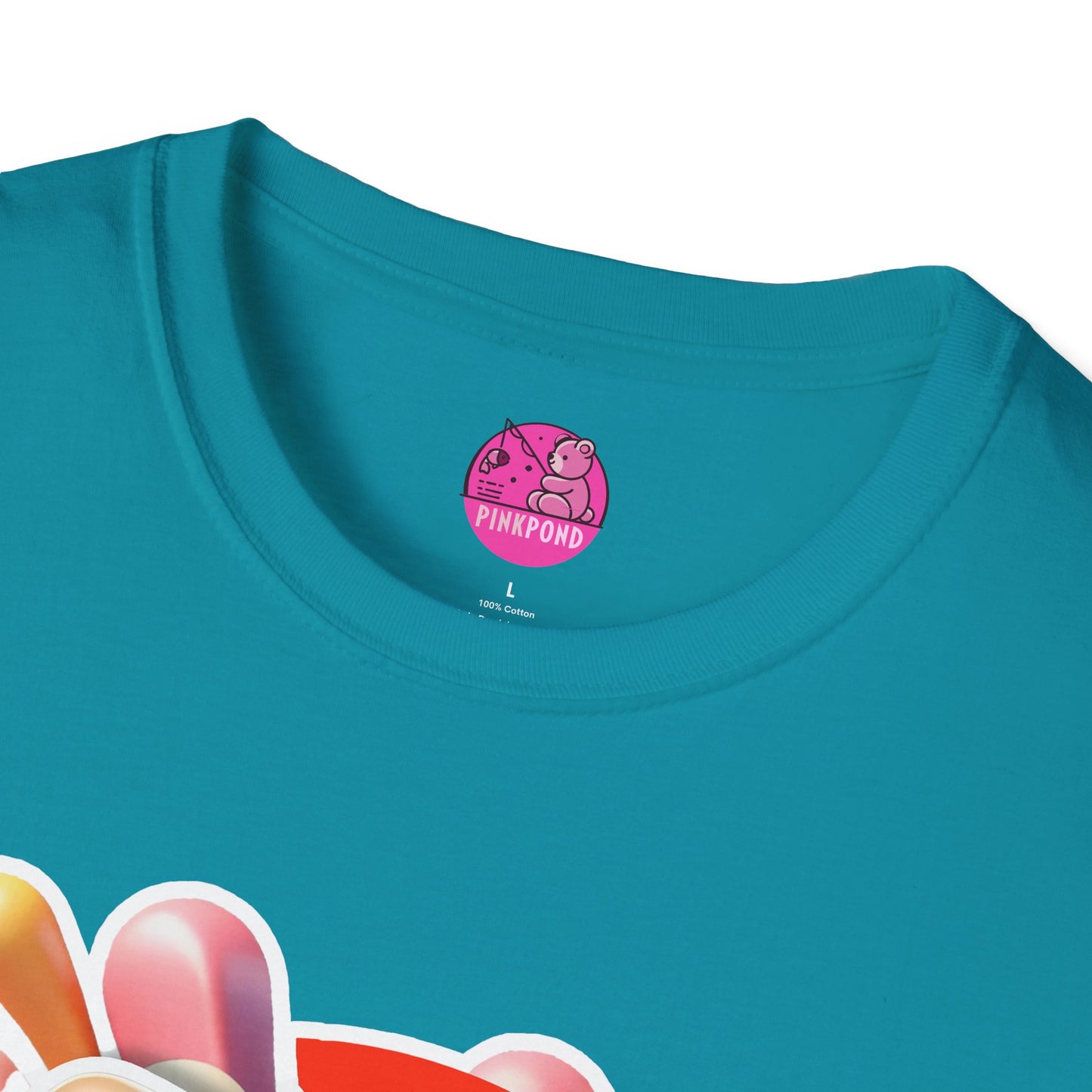 Katey Cat T-Shirt - Burst of Playful Energy | Unisex Softstyle