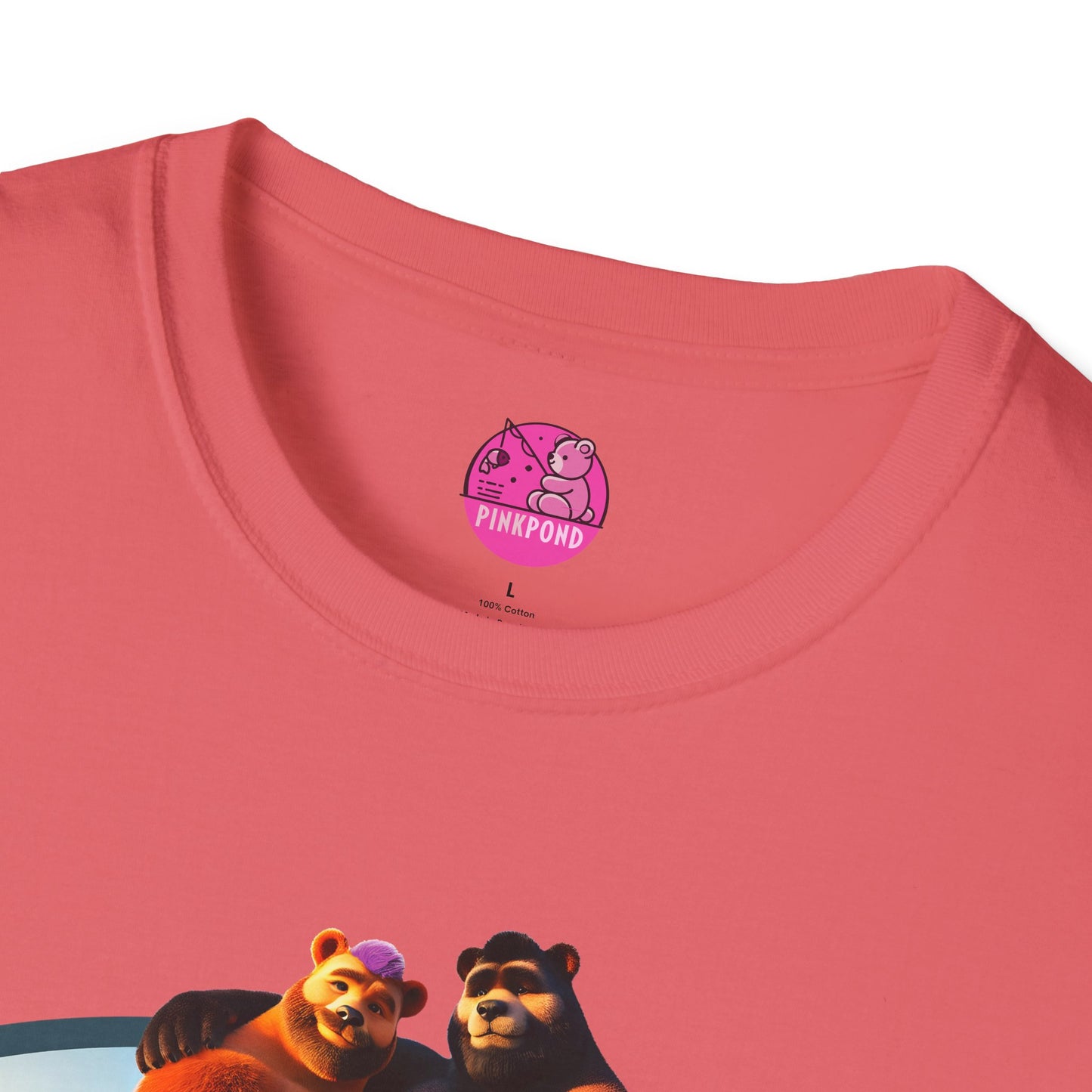 Beach Life Bears Unisex T-Shirt - Mikey & Max Tee by PinkPond