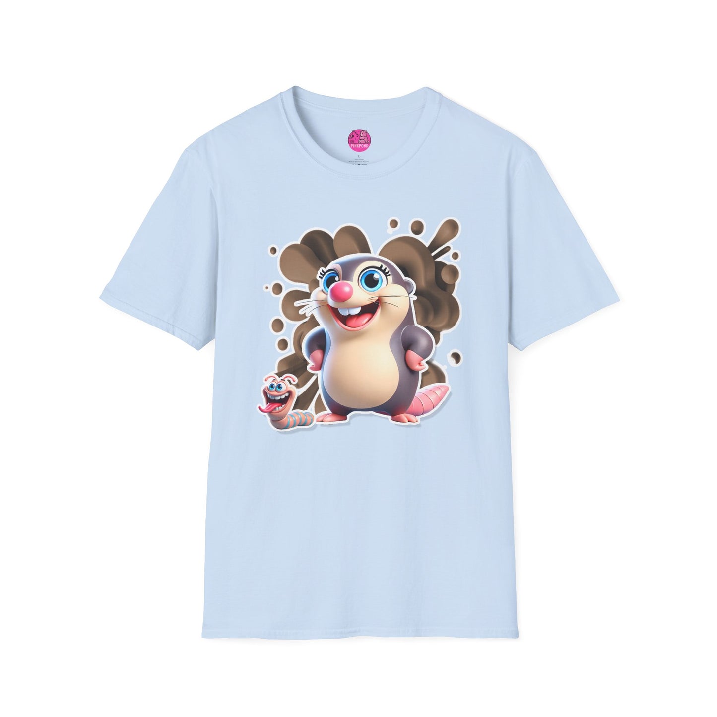 Millicent the Mole T-Shirt – Digging Up Fun in Style - Bold and Colorful Unisex Tee for Fun-Loving Fashion Fans