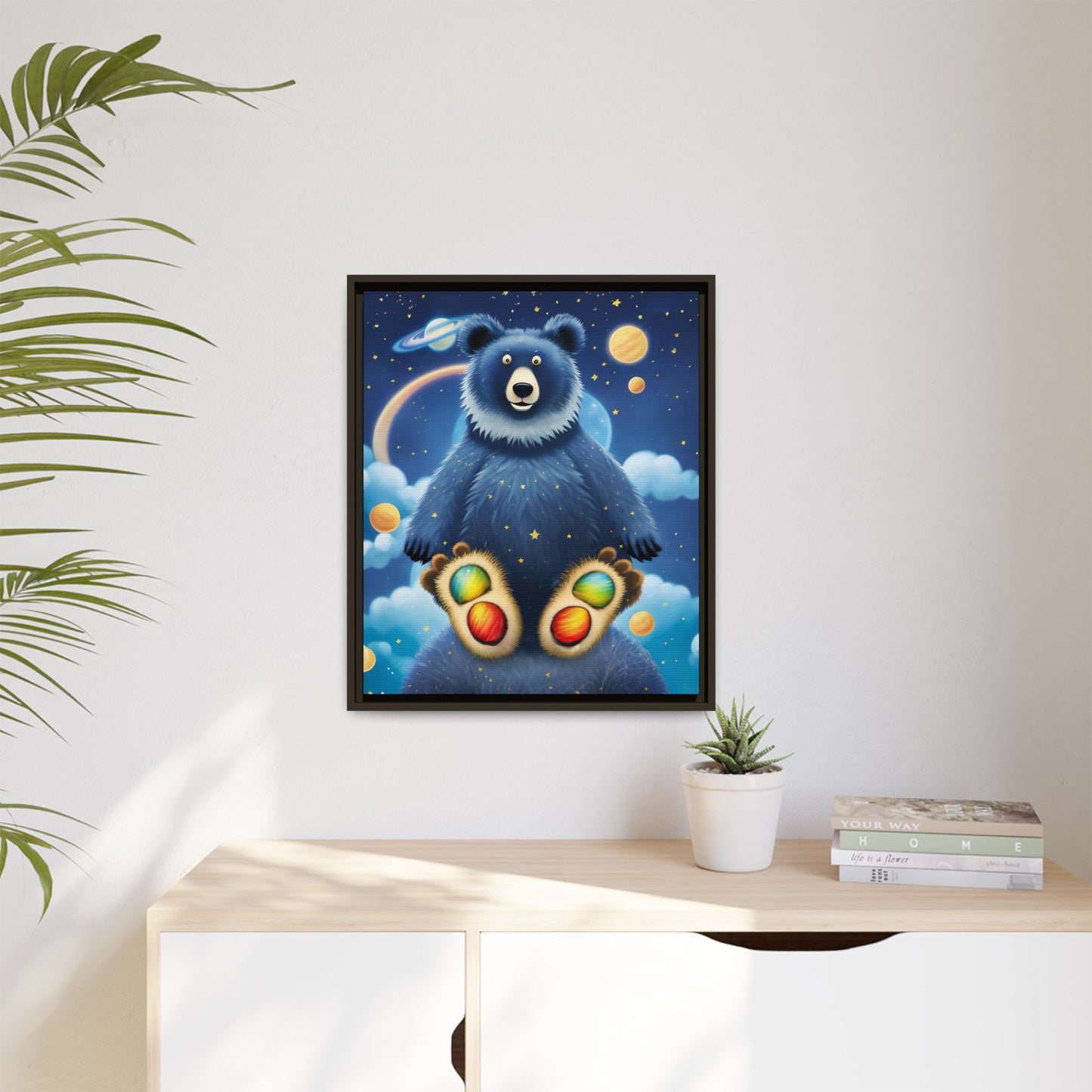 'Cosmic Pawprints' by Andrew McCarter - Canvas Art