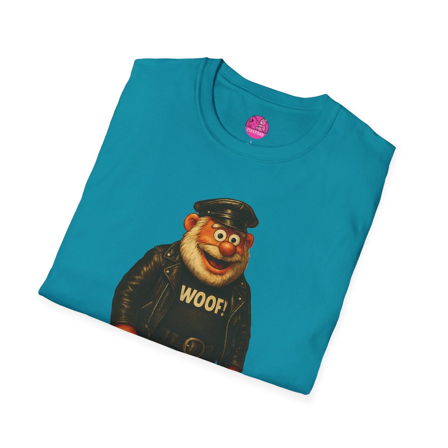 Unisex T-Shirt Leather Polar Bear Tee - WOOF Shirt Silver Beard Energy Pride Fashion