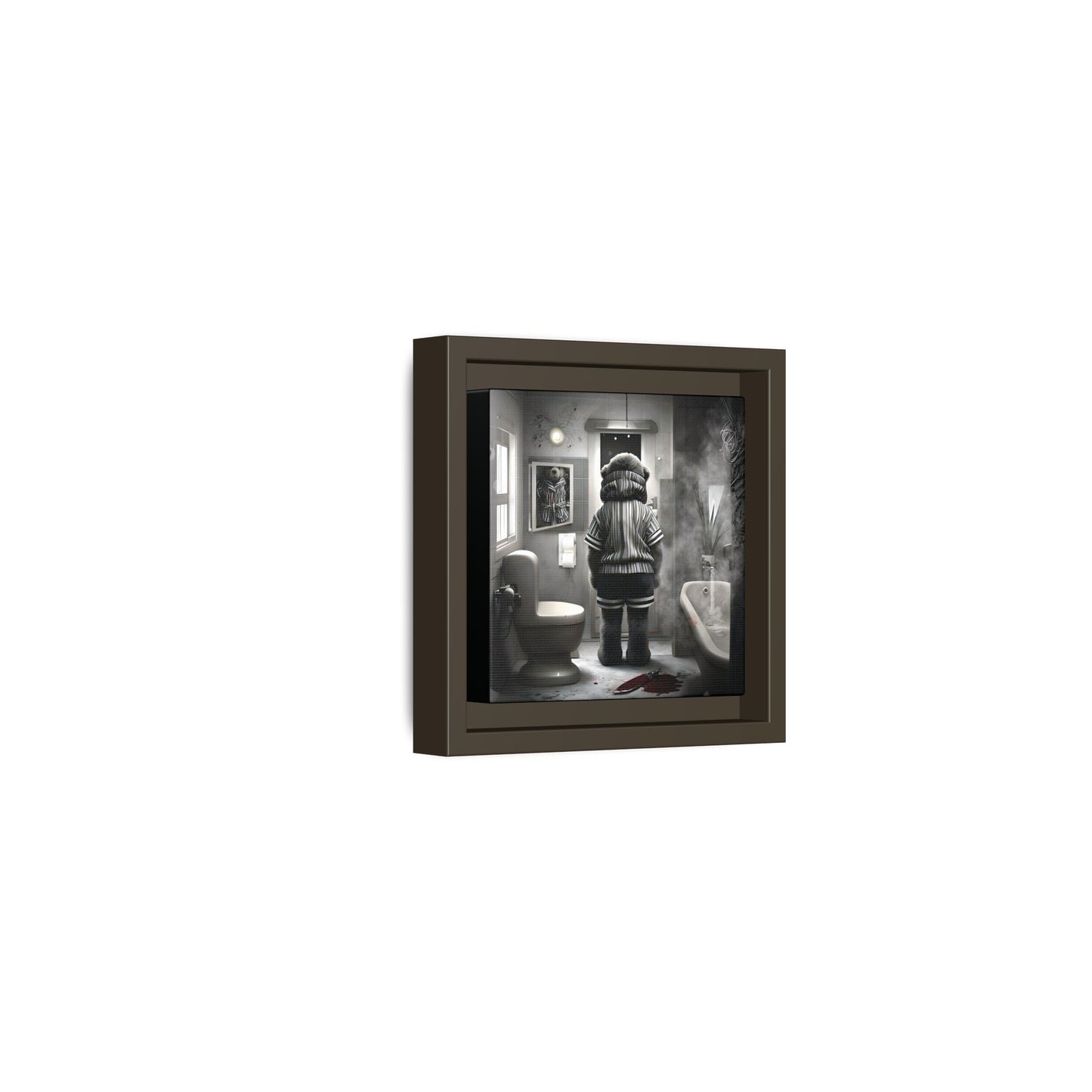 Canvas Art Print - The Untimely Demise of Benjamin Bear by Andrew McCarter, Dark Surreal Artwork