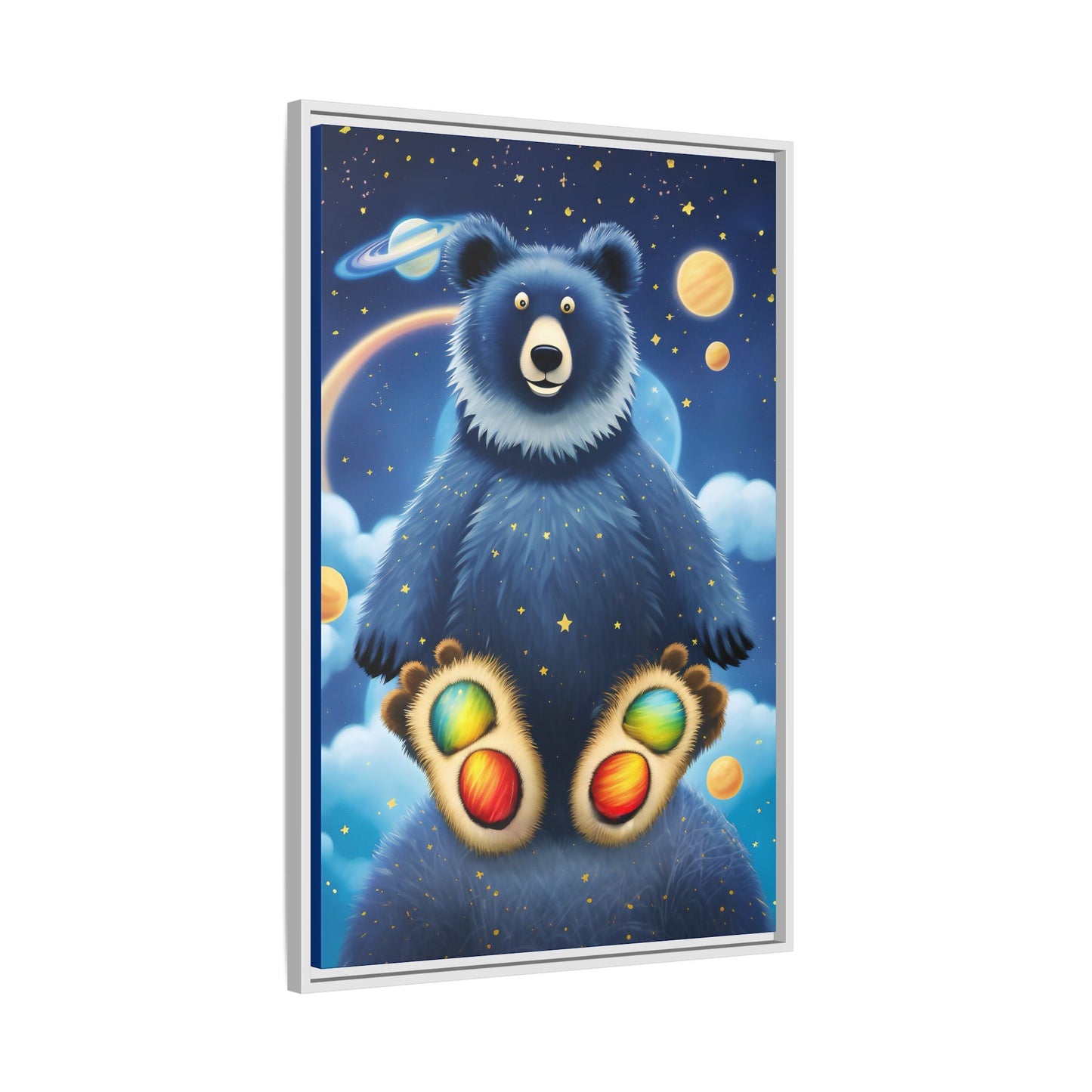'Cosmic Pawprints' by Andrew McCarter - Canvas Art