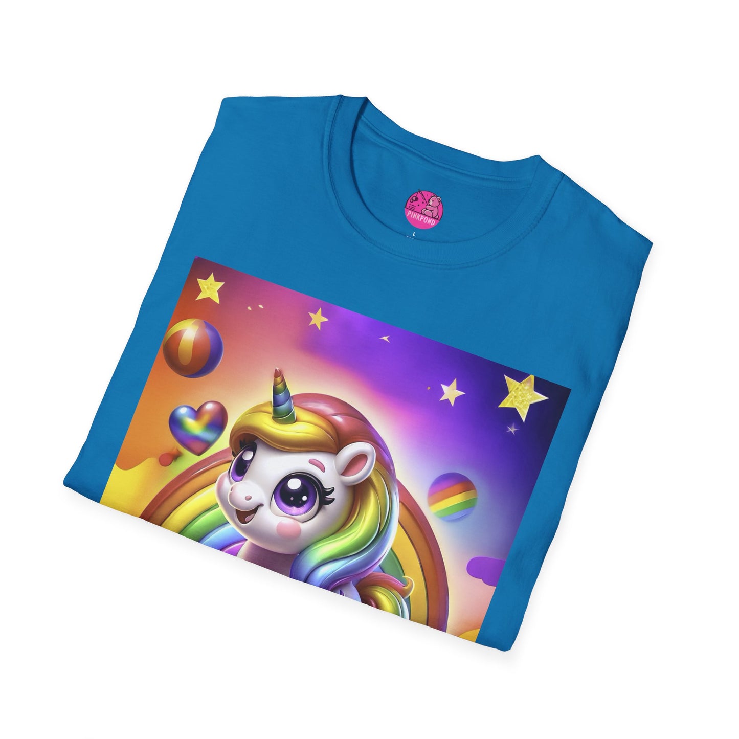 Rainbow Pride Unicorn T-Shirt – Wear Your Colors Loud and Proud! - Unisex Softstyle Tee