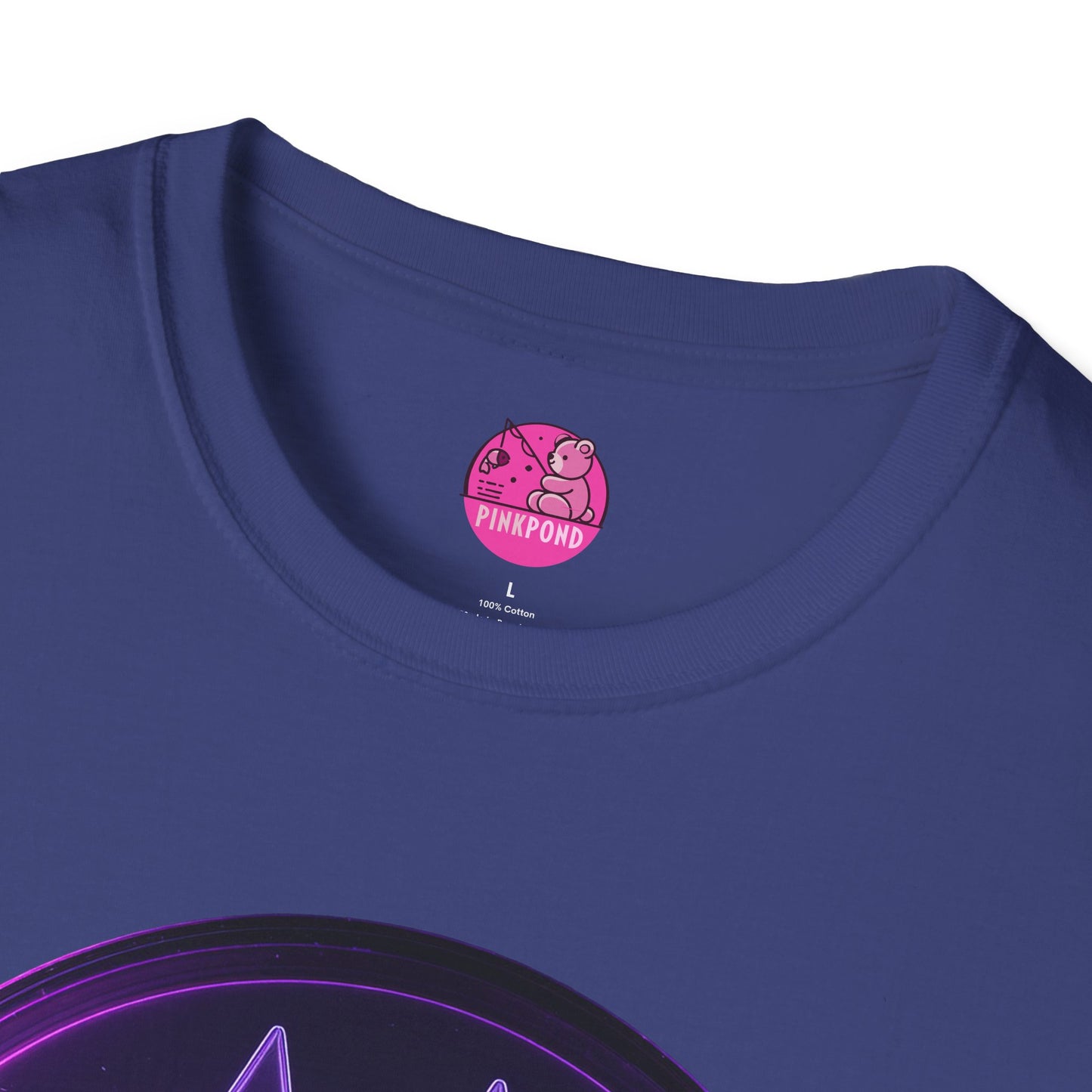 Neon Paw Power T-Shirt - Retro-Futuristic Animal Lover Tee