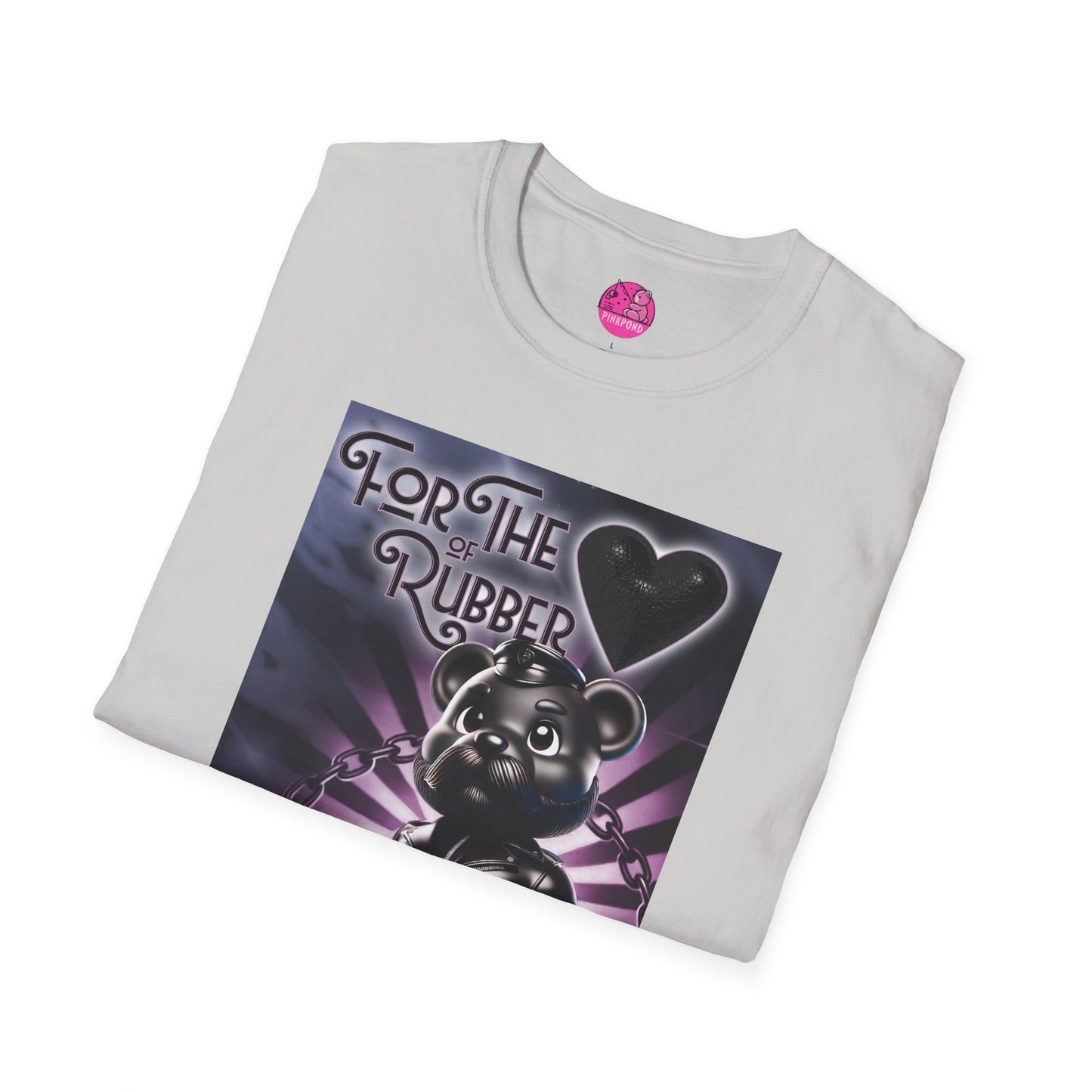 Rubber Bear” – Bold & Playful Tee 🖤🐻✨