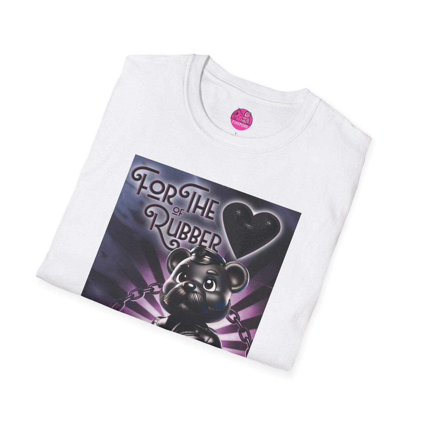 Rubber Bear” – Bold & Playful Tee 🖤🐻✨