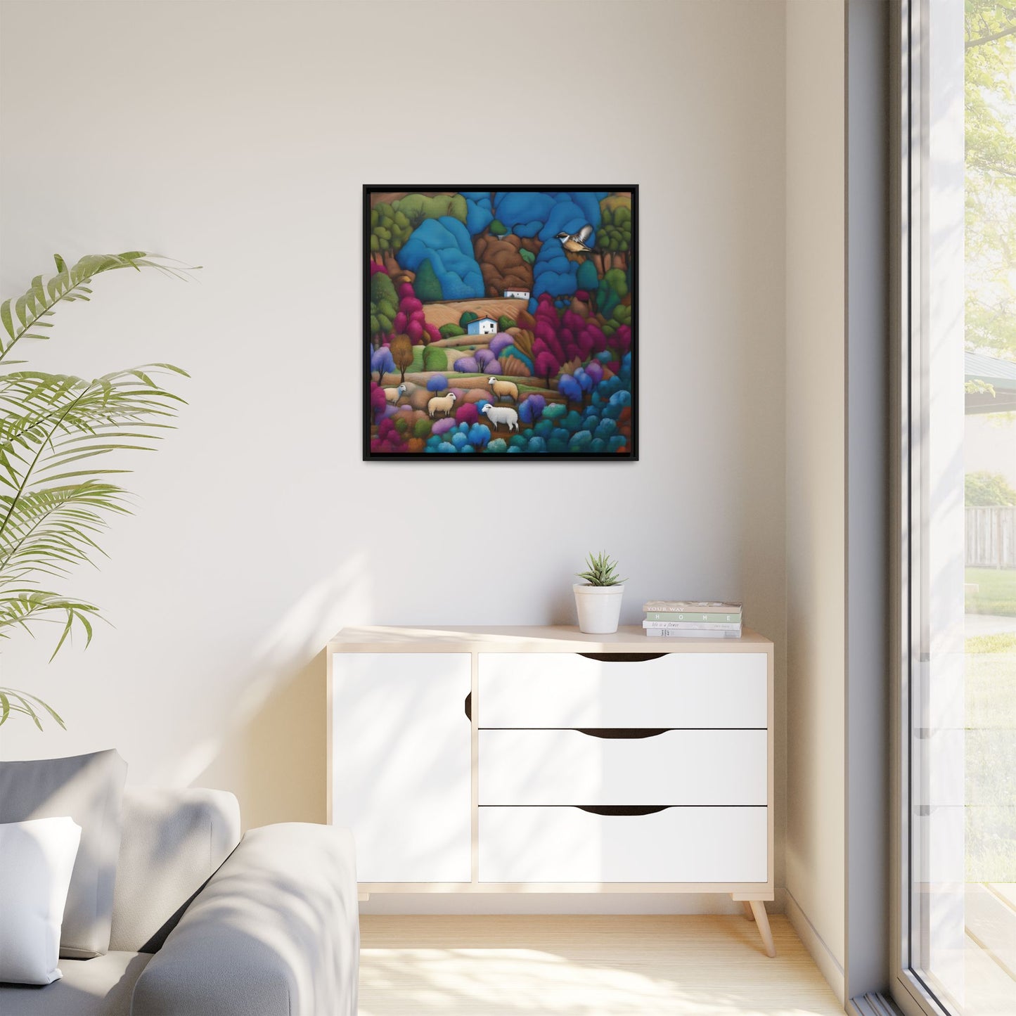 The Painted Valley Canvas Print by Andrew McCarter