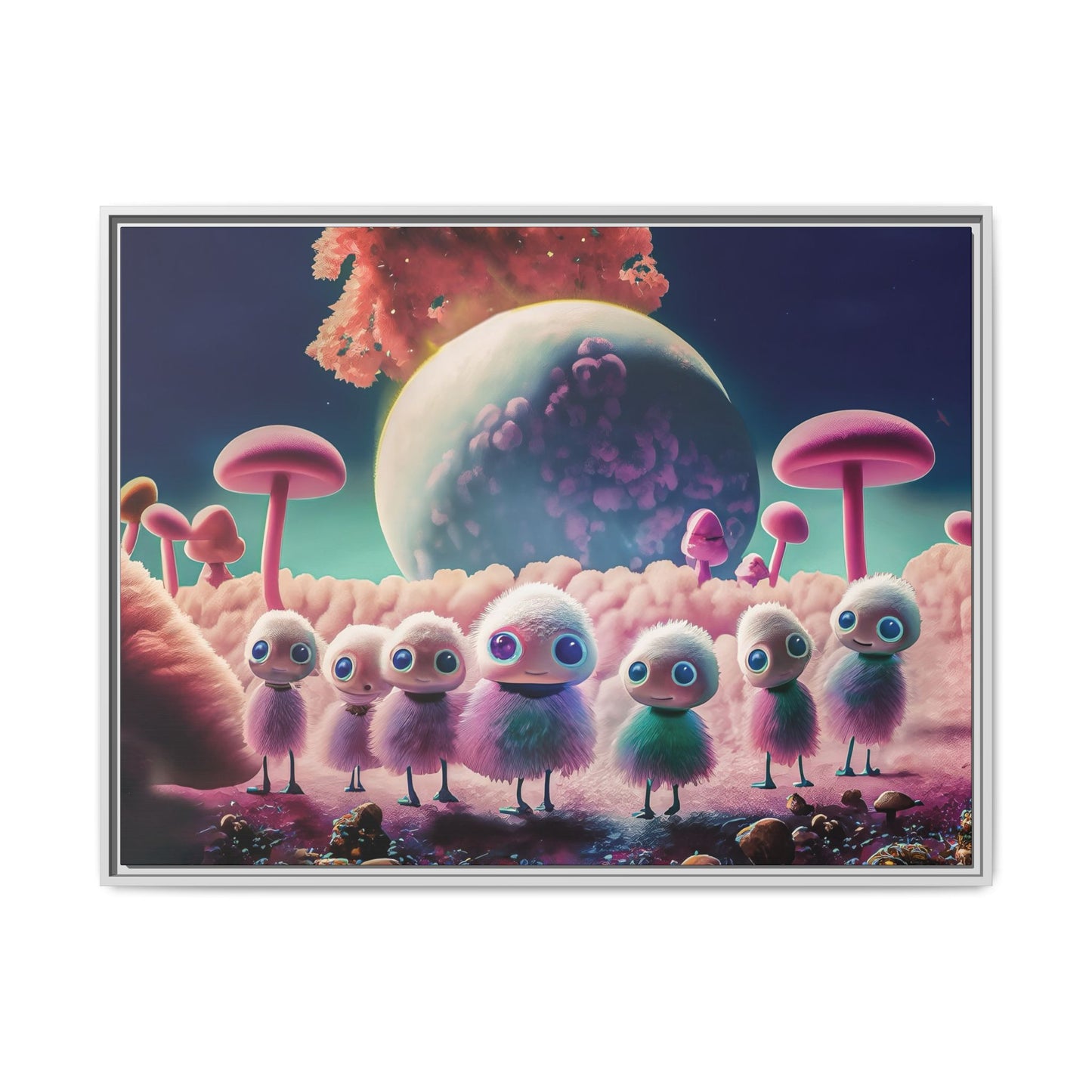 “"Keep smiling," whispered Axlar. "We can eat them later." – Fine Art Canvas Print By Andrew McCarter