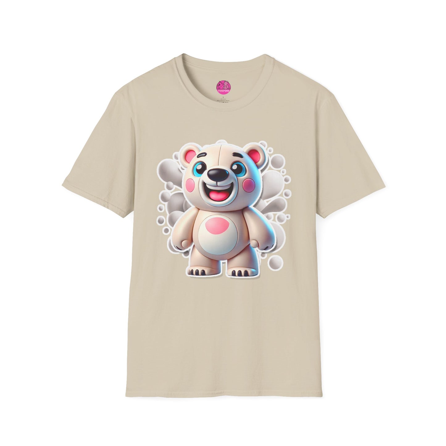 Pepe the Polar Bear T-Shirt - The Coolest Bear Around | Unisex Softstyle Tee