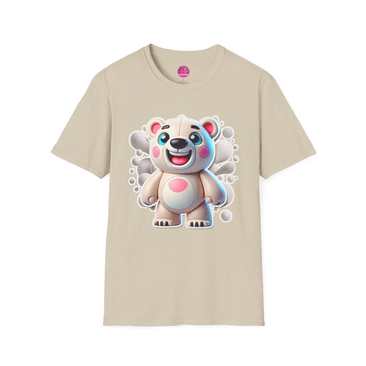 Pepe the Polar Bear T-Shirt - The Coolest Bear Around | Unisex Softstyle Tee
