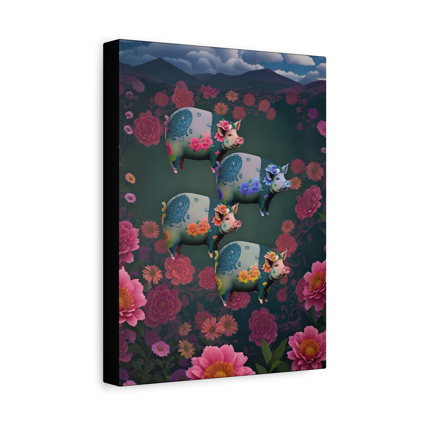 ‘Floral Flight’ Canvas Print by Andrew McCarter