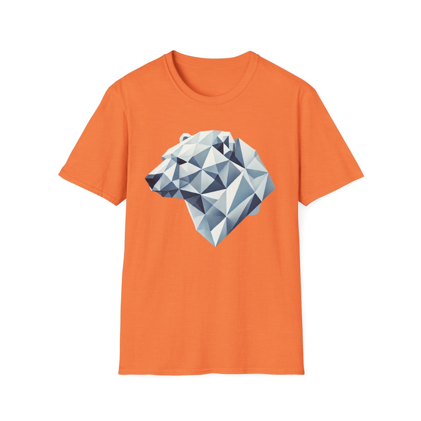 Geometric Bear Graphic Unisex Softstyle T-Shirt
