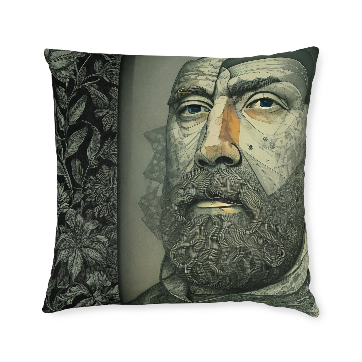 Fractured Peace Square Pillow