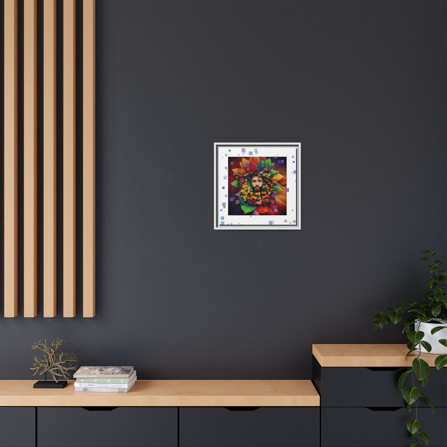 'Flourish: The Modern Green Man' canvas print By Andrew McCarter