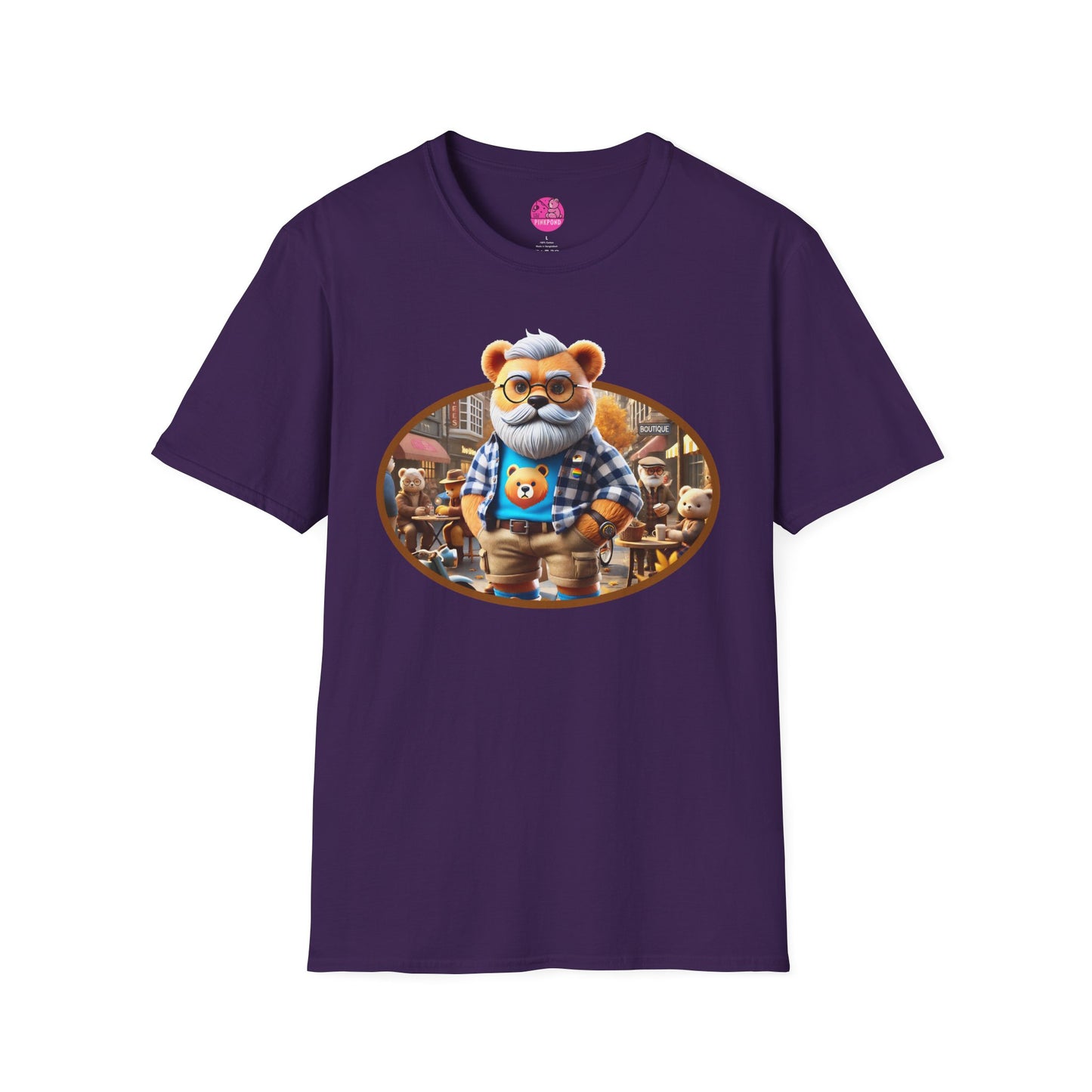 Big Bear T-Shirt - Bold, Comfortable Unisex Softstyle Tee with Playful Charm