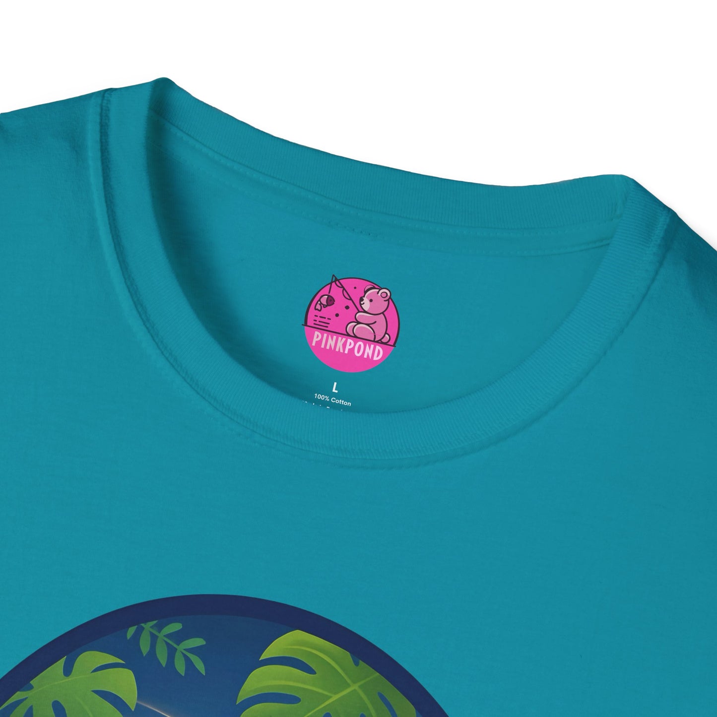 Adventure Bear T-Shirt - Explorer PinkPond Series Tee for Nature Lovers and Travel Dreamers