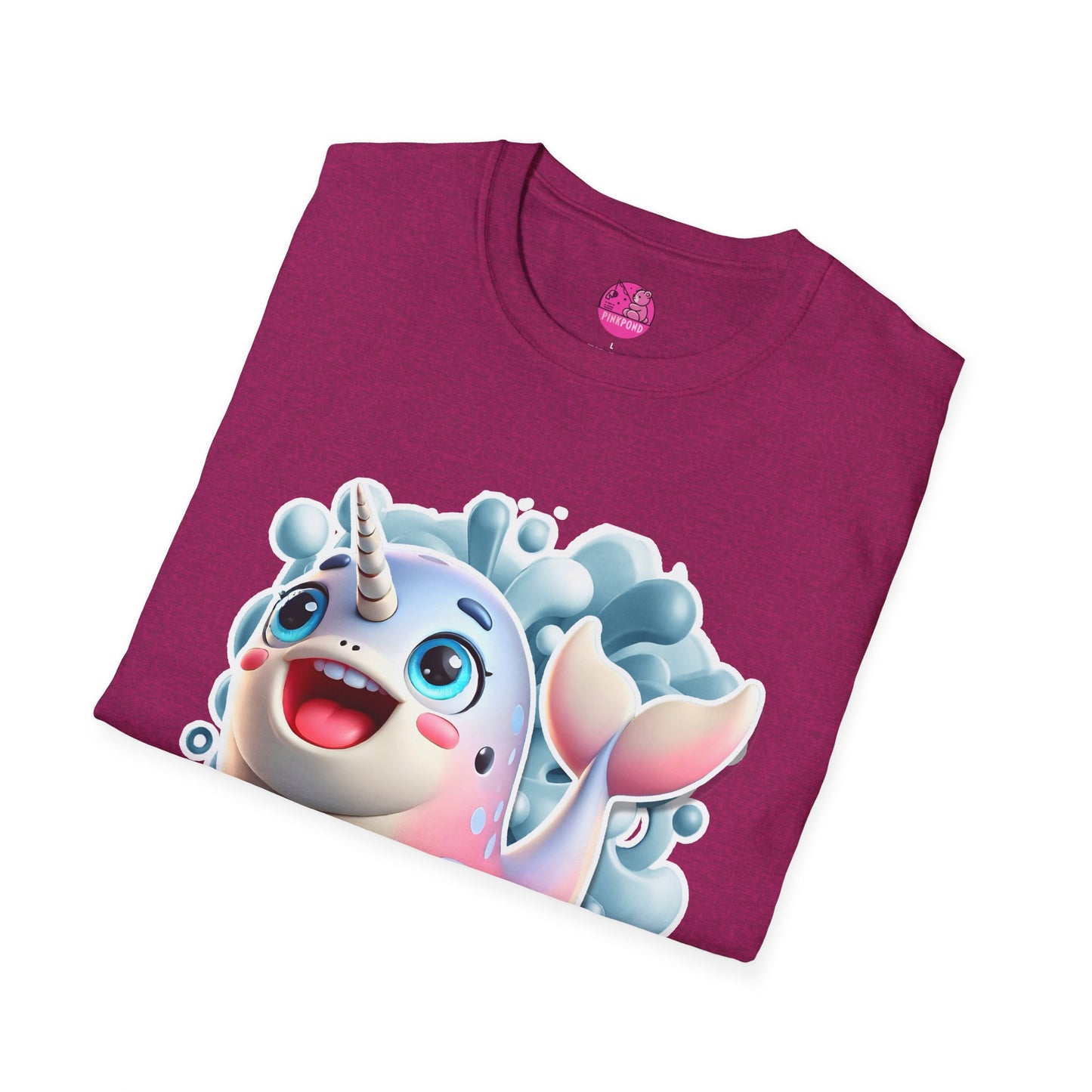 Nelly the Narwhal T-Shirt – The Ocean’s Most Magical Smile! - Unisex Softstyle Tee
