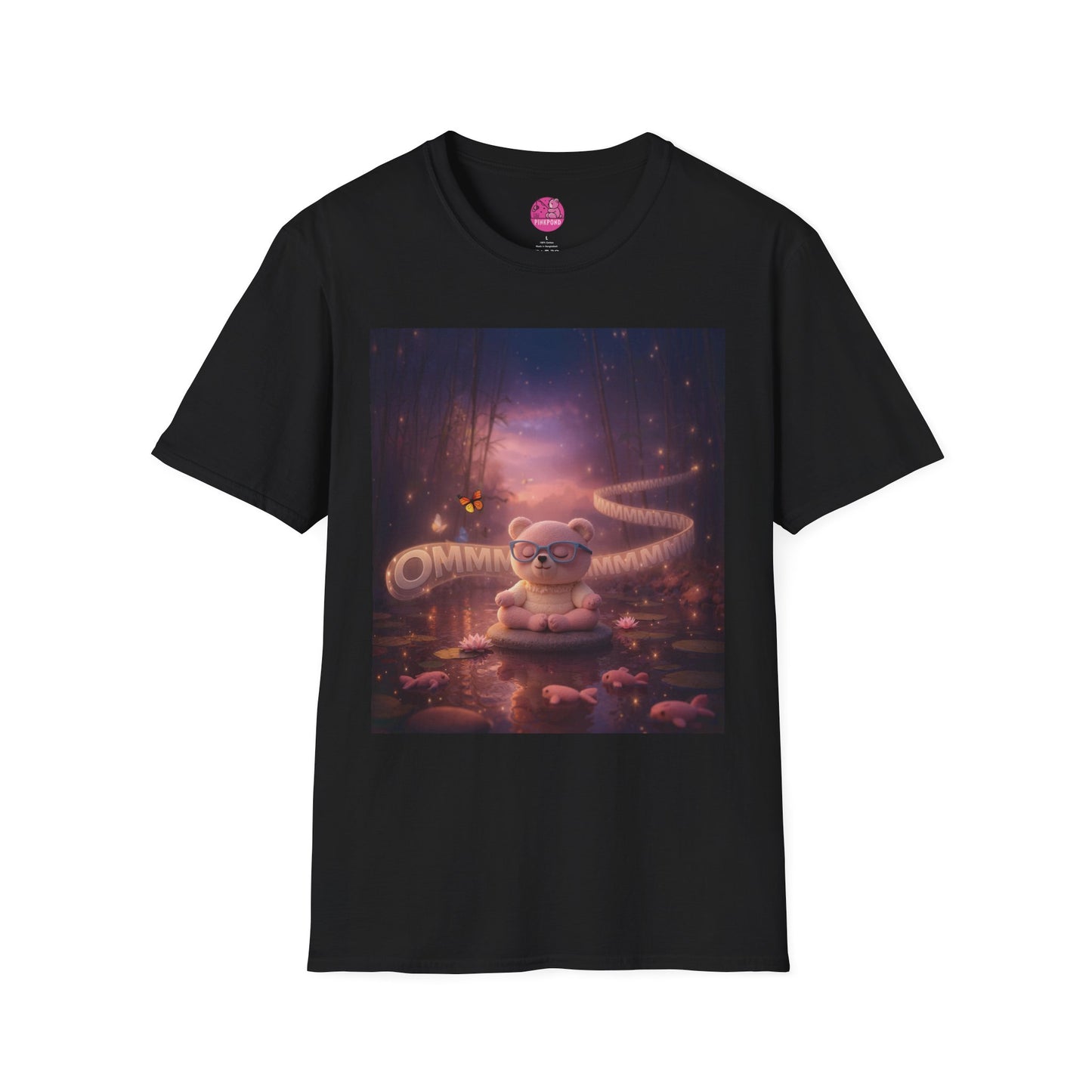 Meditating Bear Dusk Dreamscape T-Shirt