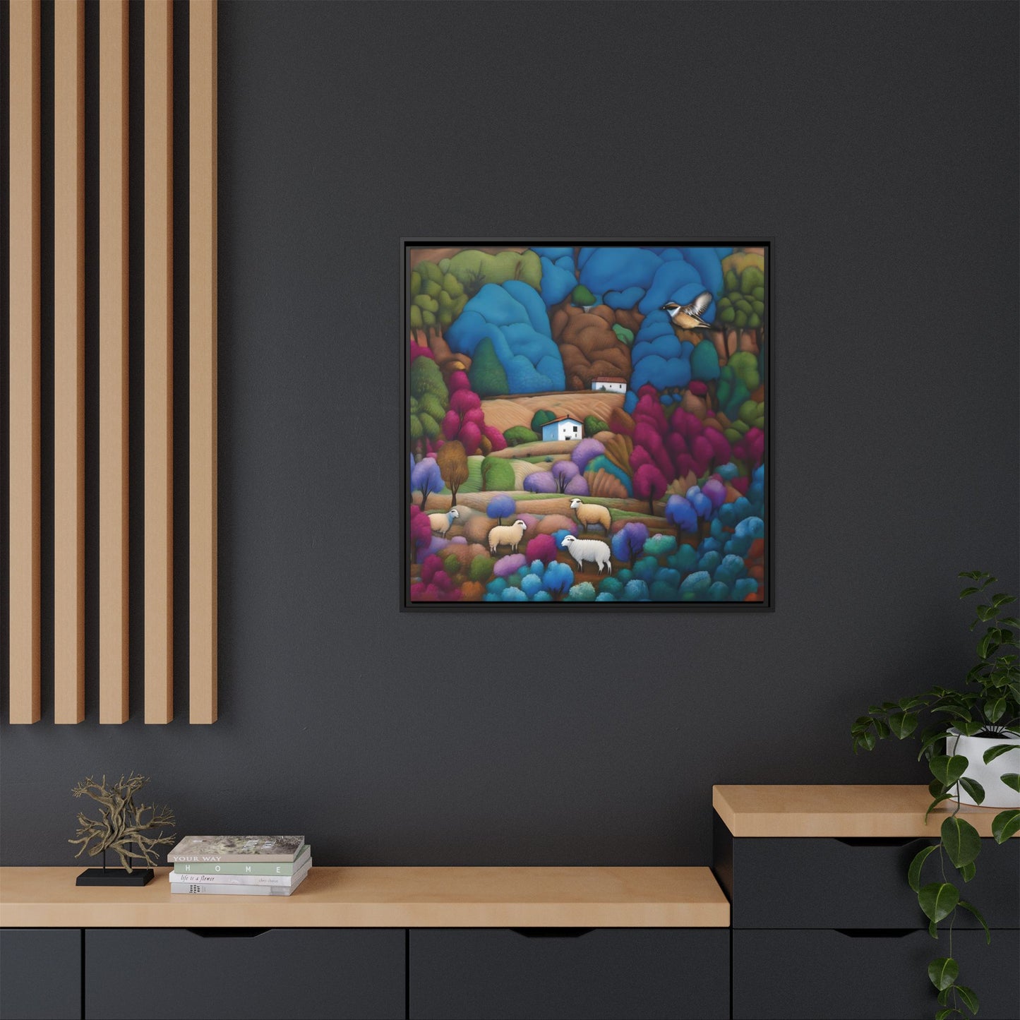 The Painted Valley Canvas Print by Andrew McCarter