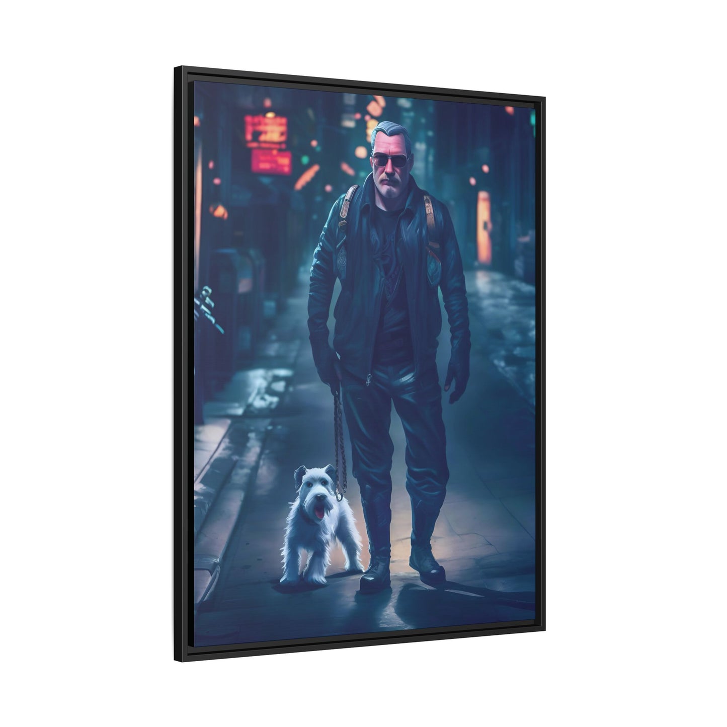 Canvas Print - Midnight Stroll by Andrew McCarter - Cyberpunk Urban Art