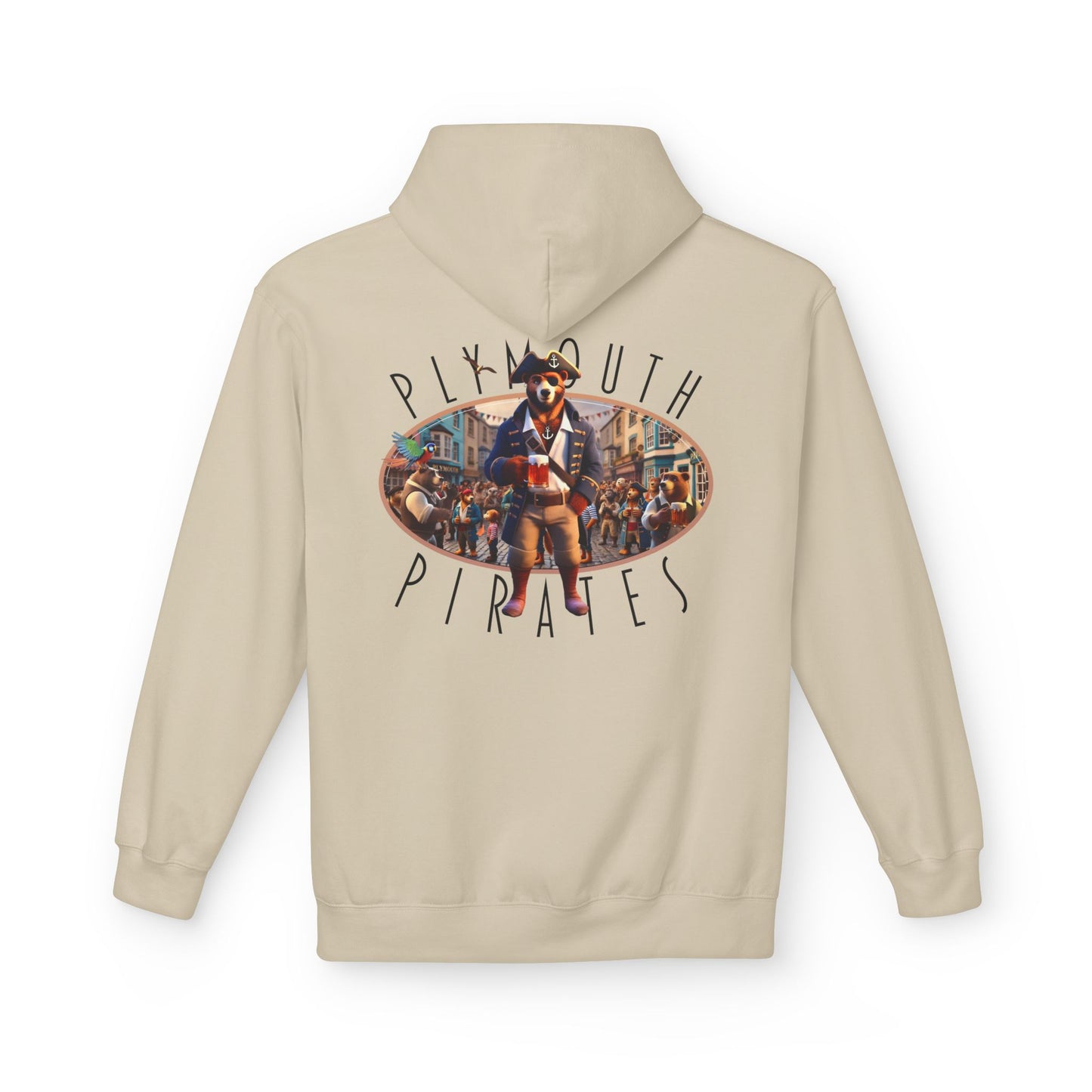Plymouth Pirates Bear Hoodie