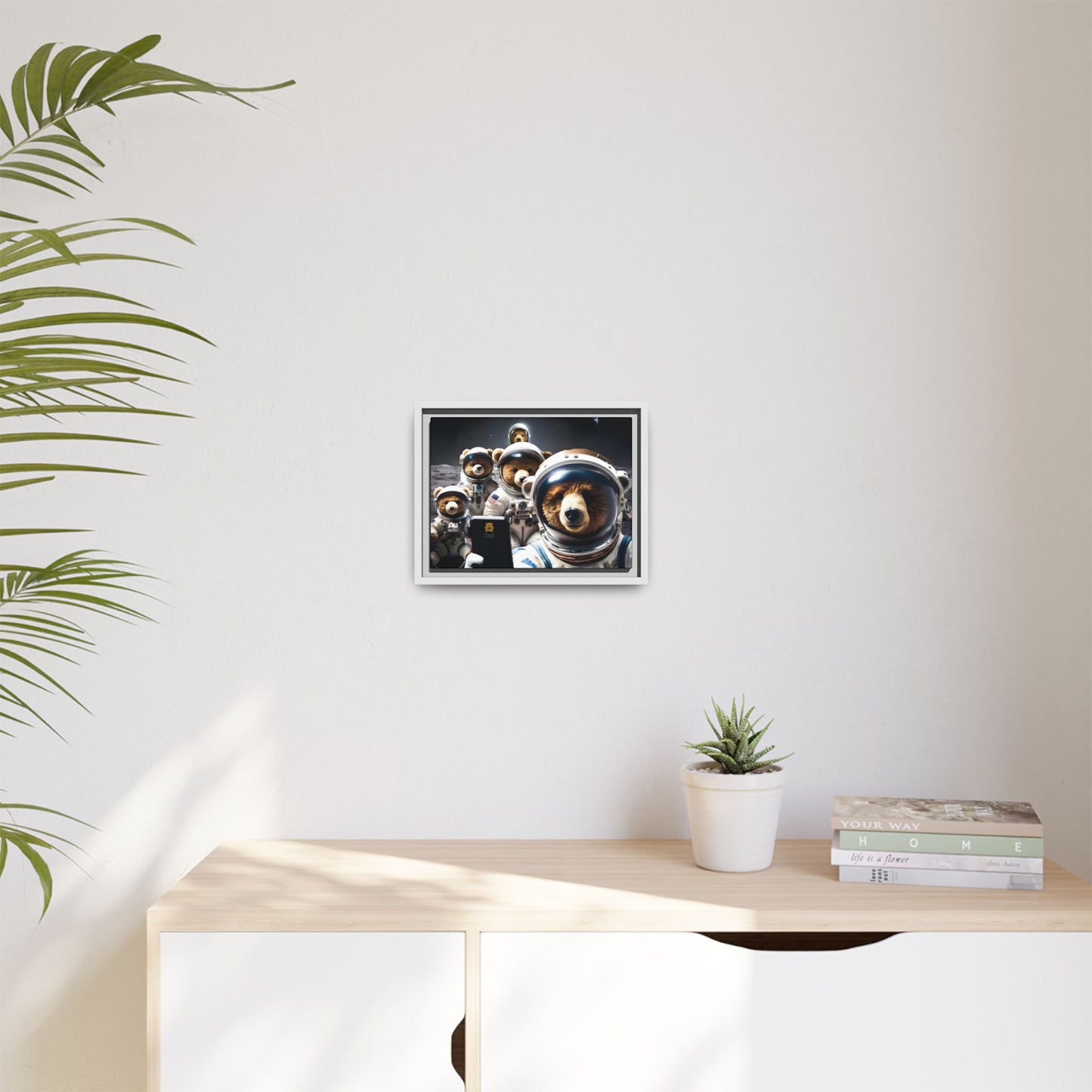 Canvas Print - Mooning Bear Selfie by Andrew McCarter