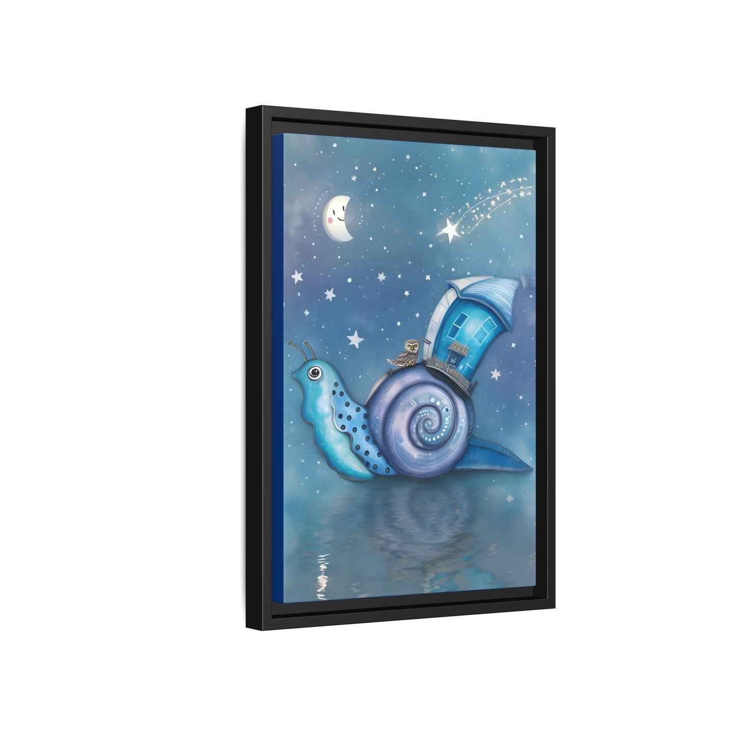 The Owl and the Snail Glided Upon a Sea of Stars by Andrew McCarter  - Canvas Print
