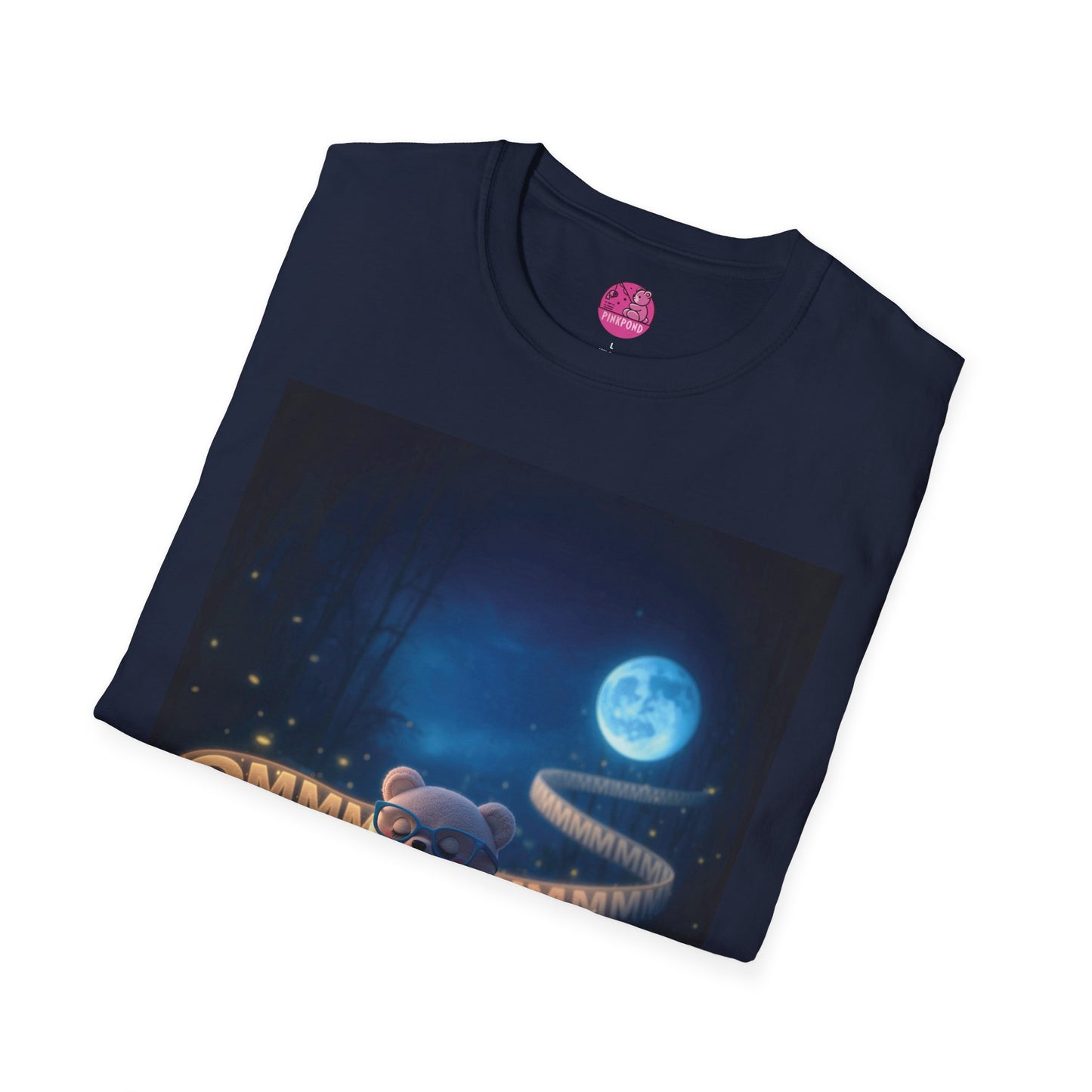 Meditating Bear Moonlit Tranquility T-Shirt