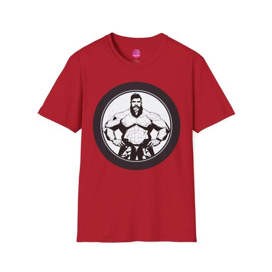 Muscle Bear T-Shirt - Bold Geometric Strength Unleash Your Inner Power