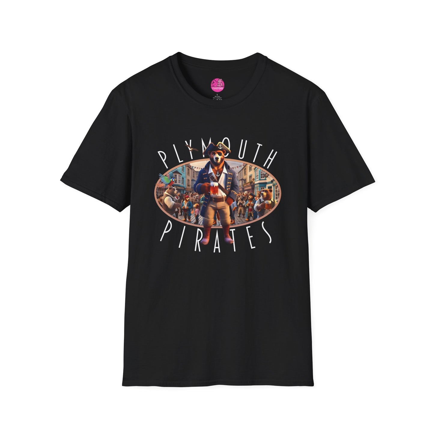 Plymouth Pirates Bear T-Shirt