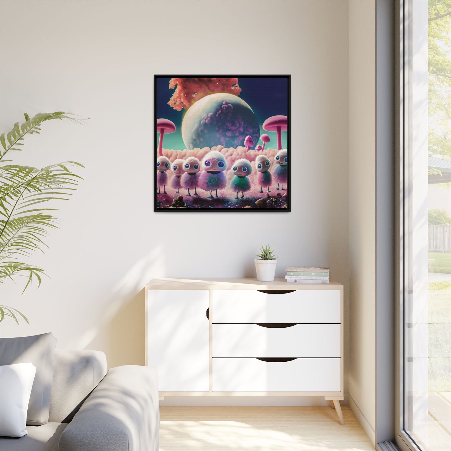 “"Keep smiling," whispered Axlar. "We can eat them later." – Fine Art Canvas Print By Andrew McCarter