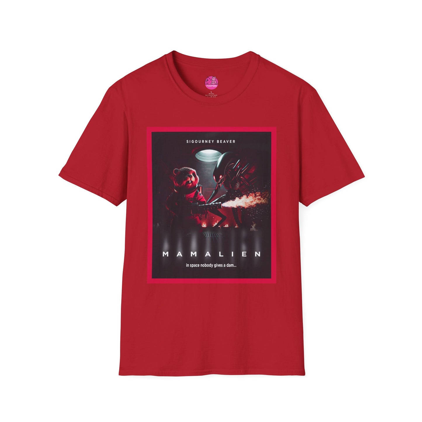 Red Alert Alien Parody Sci-Fi T-Shirt Featuring Sigourney Beaver