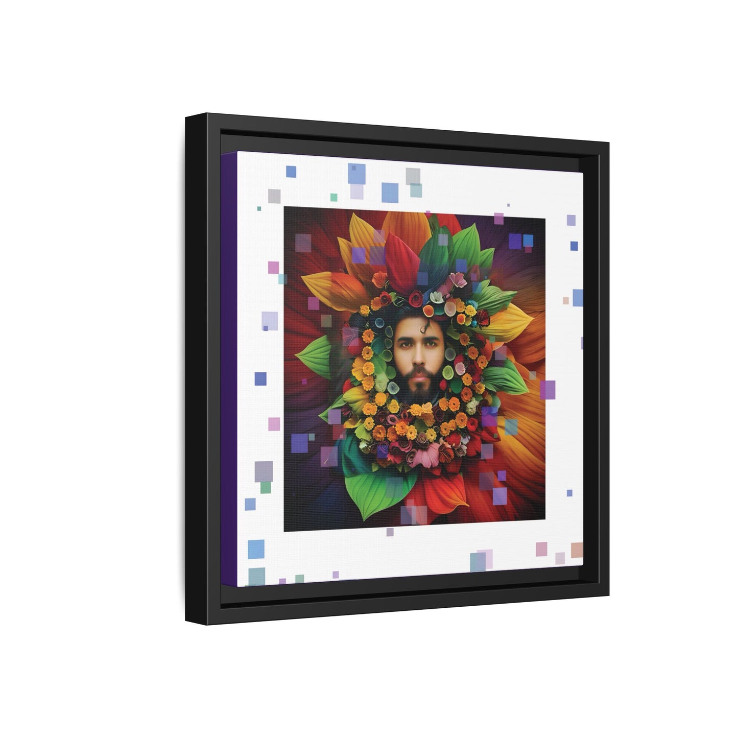 'Flourish: The Modern Green Man' canvas print By Andrew McCarter