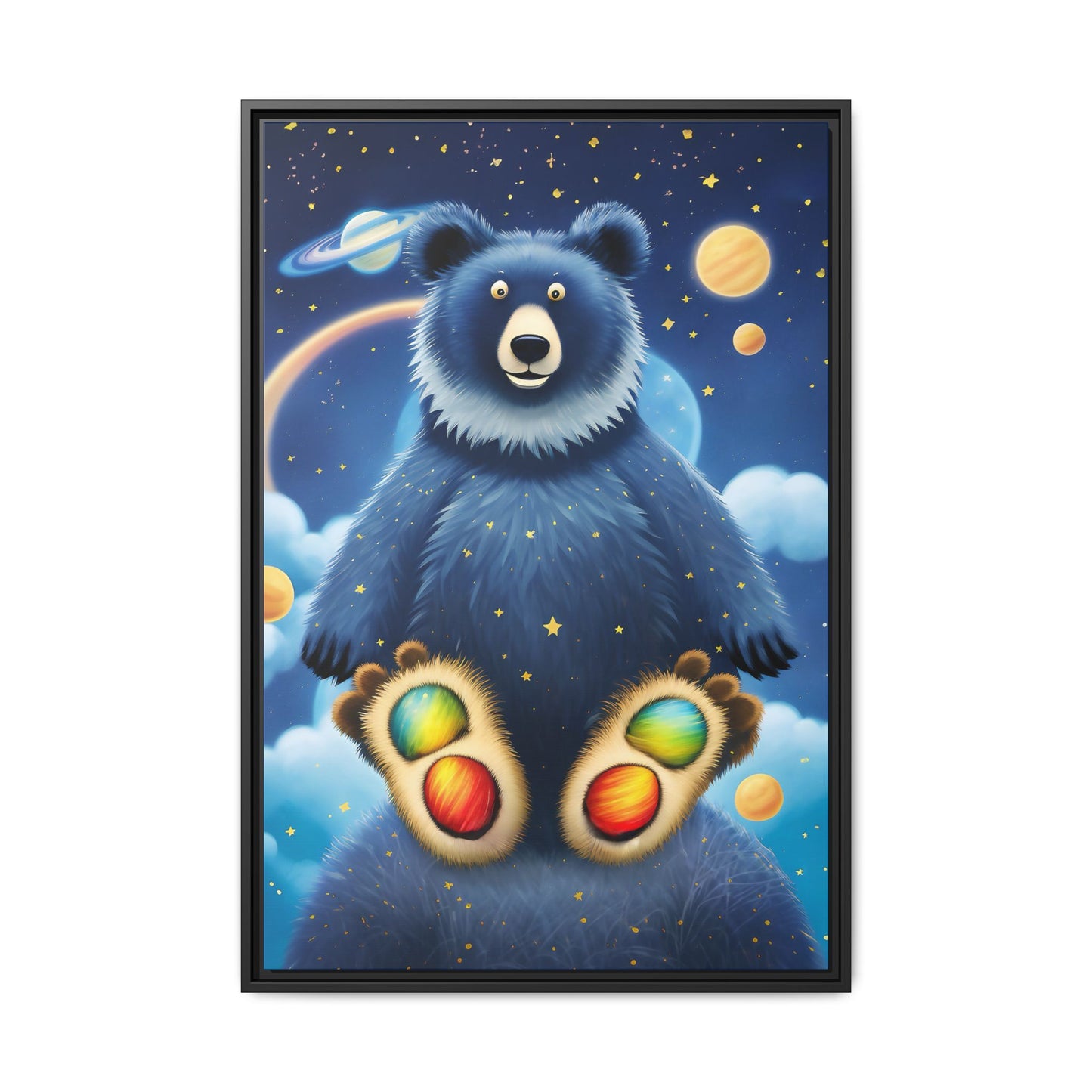'Cosmic Pawprints' by Andrew McCarter - Canvas Art