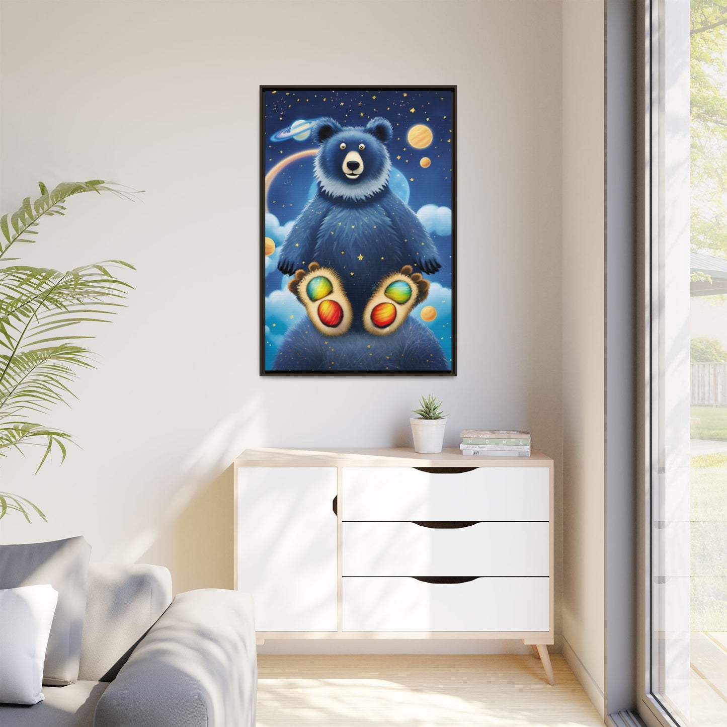 'Cosmic Pawprints' by Andrew McCarter - Canvas Art