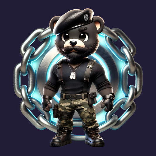 Colin the Combat Bear T-Shirt – Bold, Tactical, and Unstoppable
