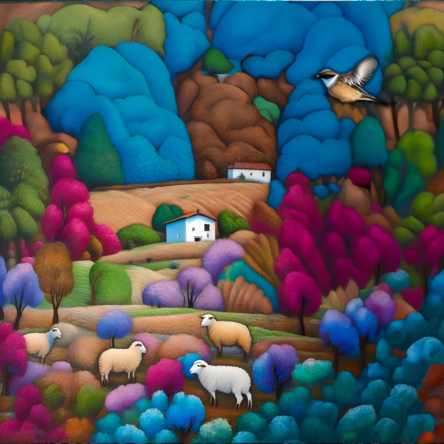 The Painted Valley Canvas Print by Andrew McCarter
