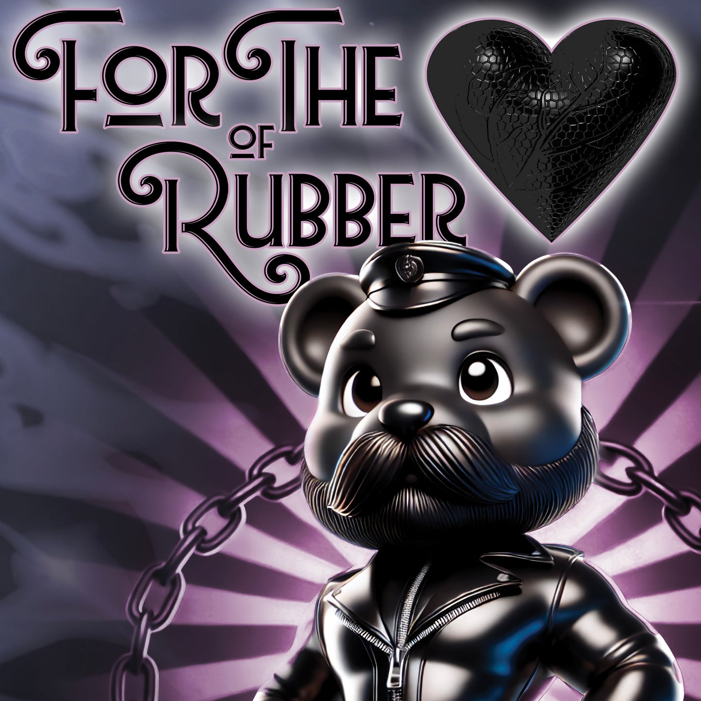 Rubber Bear” – Bold & Playful Tee 🖤🐻✨