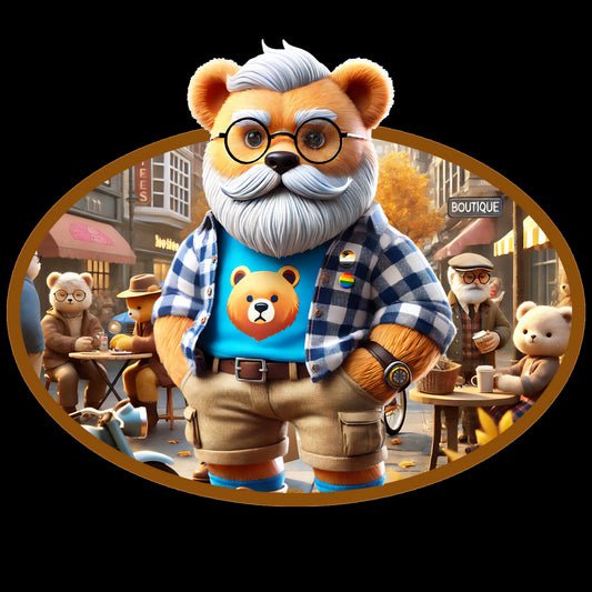 Big Bear T-Shirt - Bold, Comfortable Unisex Softstyle Tee with Playful Charm