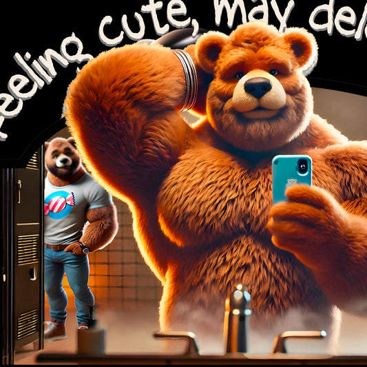 Feeling Cute Bear Selfie T-Shirt