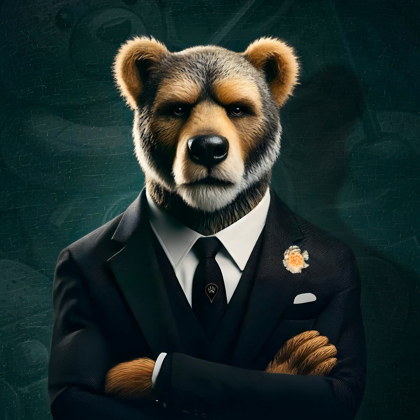 Boss Bear Graphic Tee - Unisex Softstyle T-Shirt for Power Players
