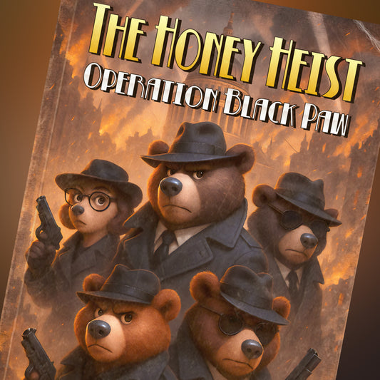Unisex Tee - The Honey Heist: Operation Black Paw Noir Bear Detective Squad Shirt