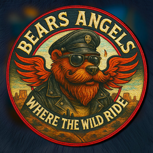 Biker Bears Angels Unisex T-Shirt - Where The Wild Ride Tee